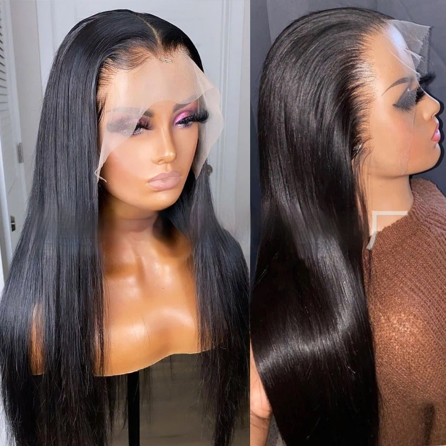 Black Front Lace Synthetic Wig for Women