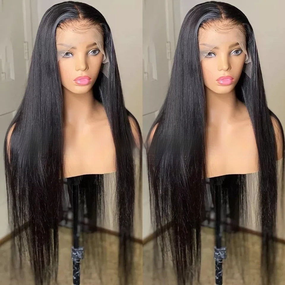 Black Front Lace Synthetic Wig for Women