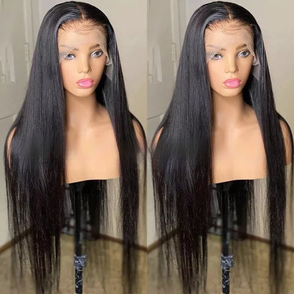Black Front Lace Synthetic Wig for Women