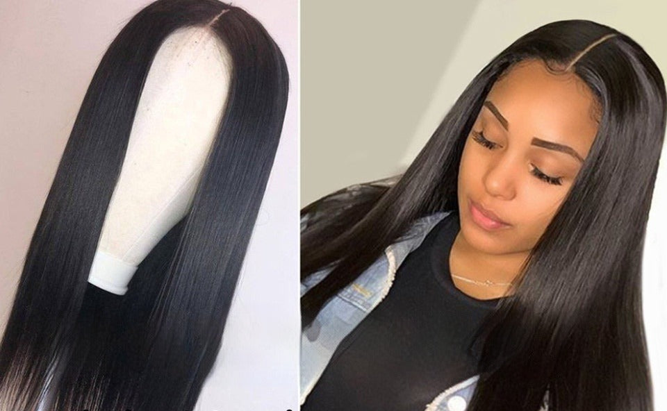 Black Front Lace Synthetic Wig for Women