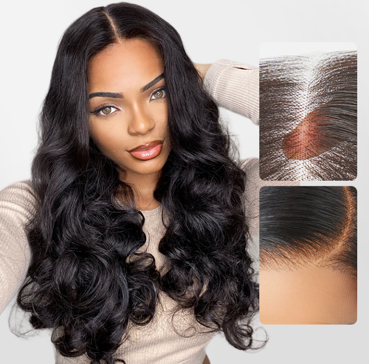 LUVME, 14in, 5x5 HD Body Wave Invisible Frontal Closure Lace 12A Brazilian Virgin Remy Human Hair